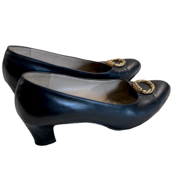 SALVATORE FERRAGAMO 90s Vintage Design Décolleté Shoes - Picture 2 of 10